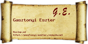 Gasztonyi Eszter névjegykártya