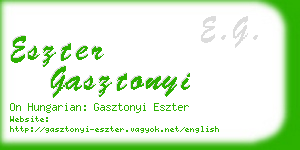 eszter gasztonyi business card